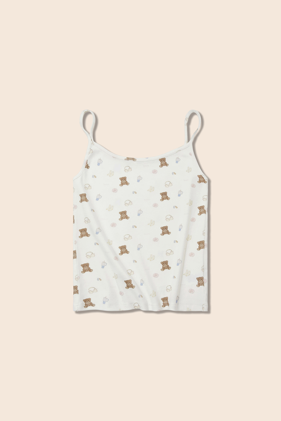 Teddy Bear Print Cami Top|yescci-YESCCI.com