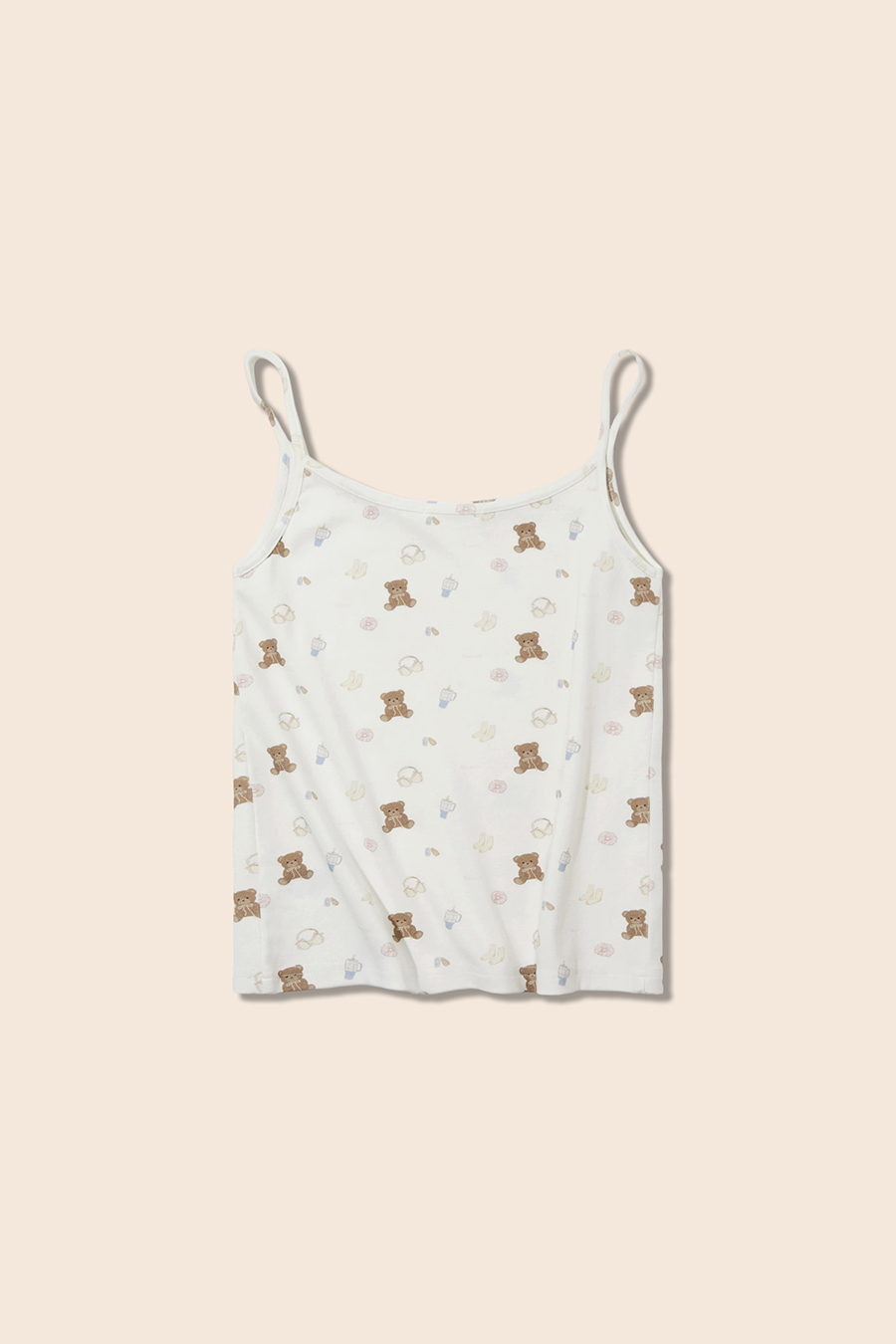 Teddy Bear Print Cami Top|yescci-YESCCI.com