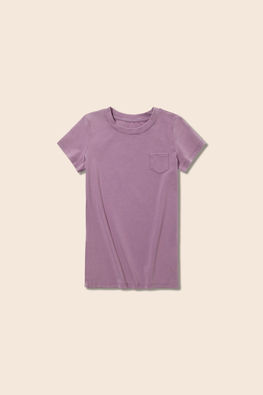 Casual Solid Color Pocket Tee|yescci-YESCCI.com