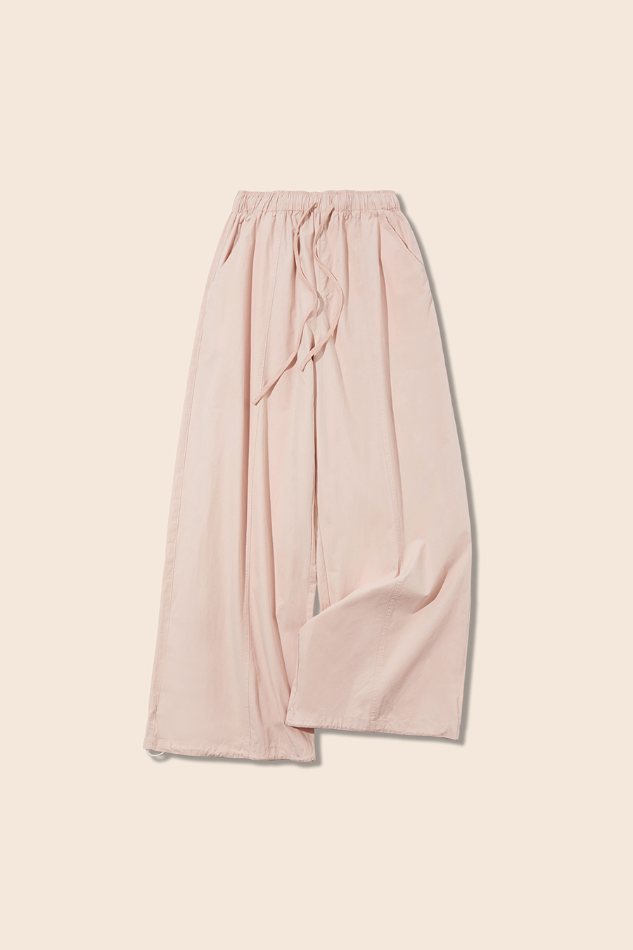 Drawstring Waist Wide Leg Pants|yescci-YESCCI.com