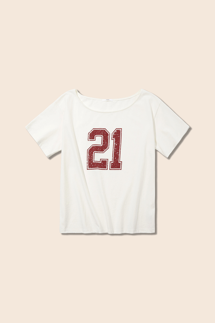 Wide Neck Graphic T-Shirt|yescci