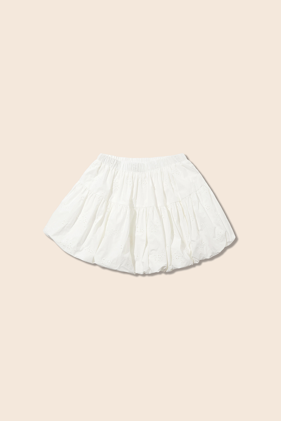 Sweet White Tiered Ruffle Skirt|yescci-YESCCI.com