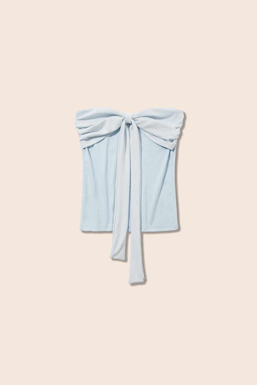 Bow Detail Strapless Tube Top|yescci-YESCCI.com