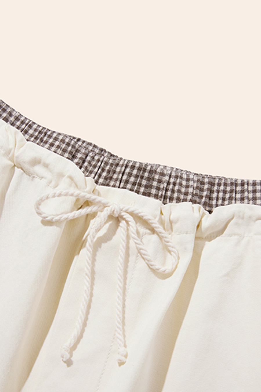 Drawstring Hem Cargo Shorts|yescci