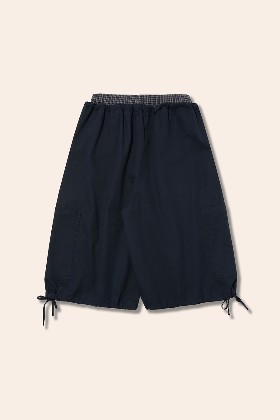 Drawstring Hem Cargo Shorts|yescci