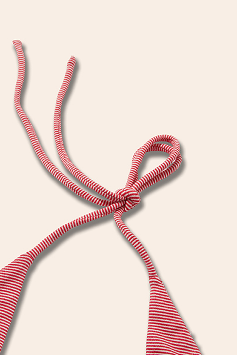 Halter Tie Striped Bikini Top|yescci-YESCCI.com