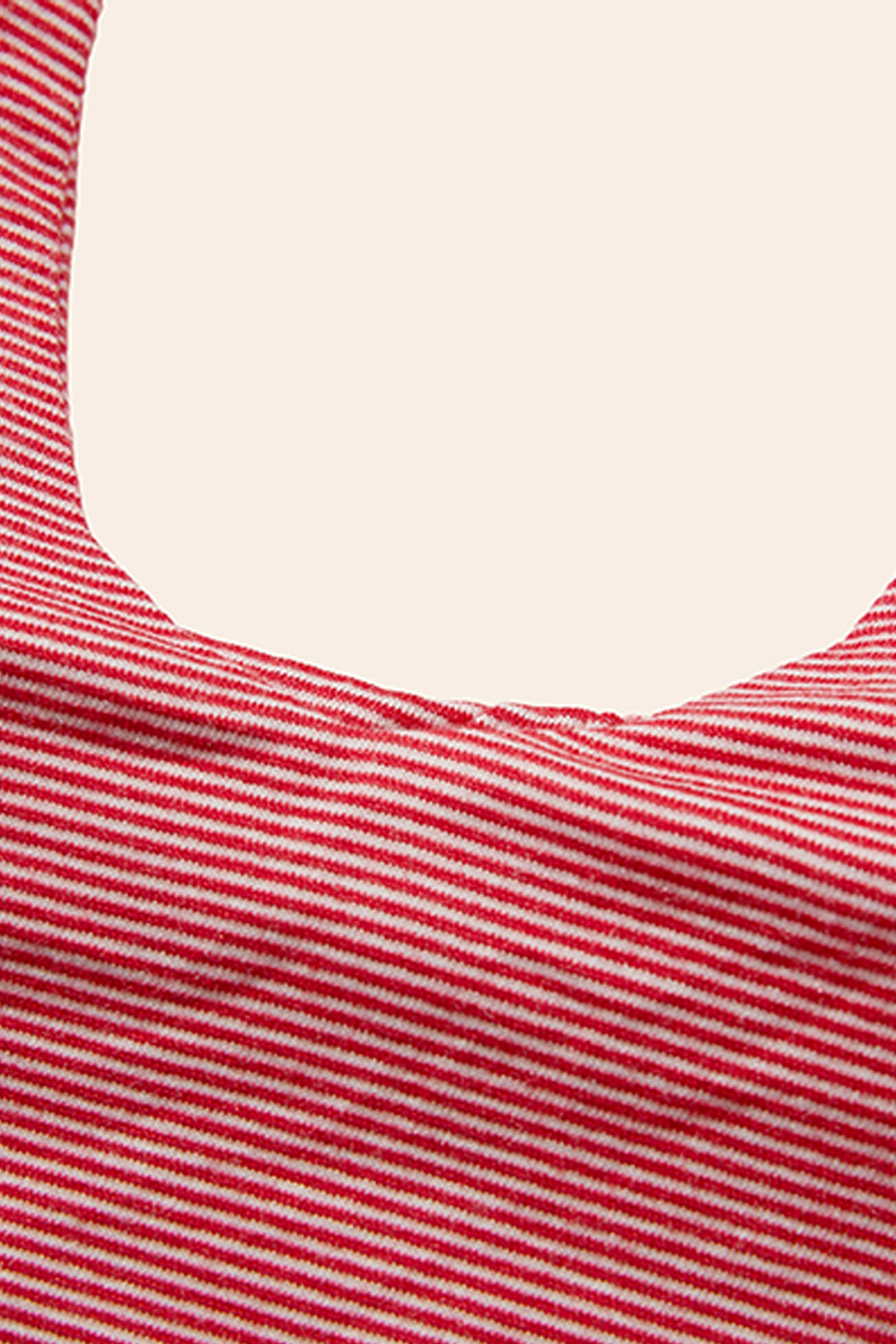 Halter Tie Striped Bikini Top|yescci-YESCCI.com
