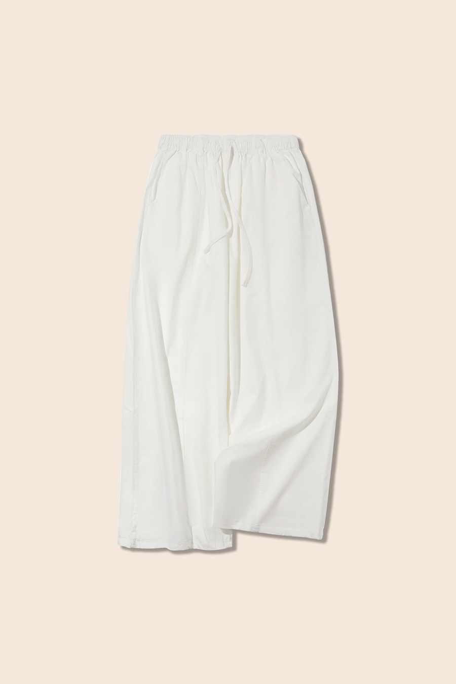 Drawstring Waist Wide Leg Pants|yescci-YESCCI.com