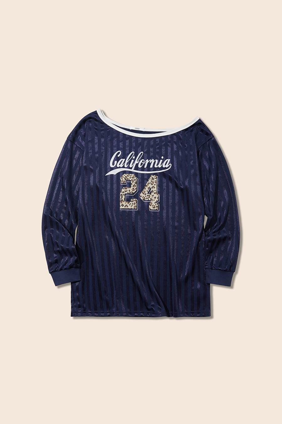 Retro Athletic Style Off-Shoulder Top|yescci