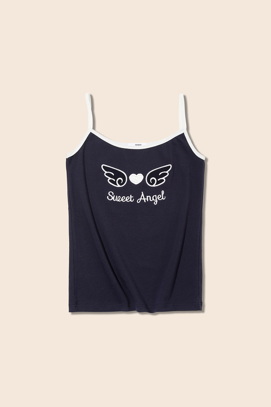 Retro Angel Letter Print Tank|yescci-YESCCI.com