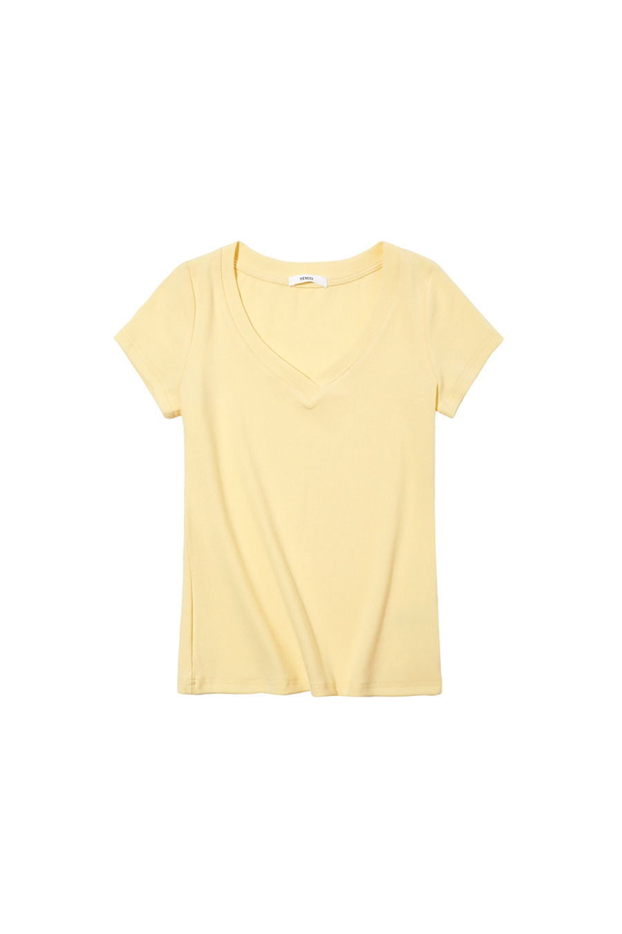 Plain V-Neck T-Shirt |yescci-YESCCI.com