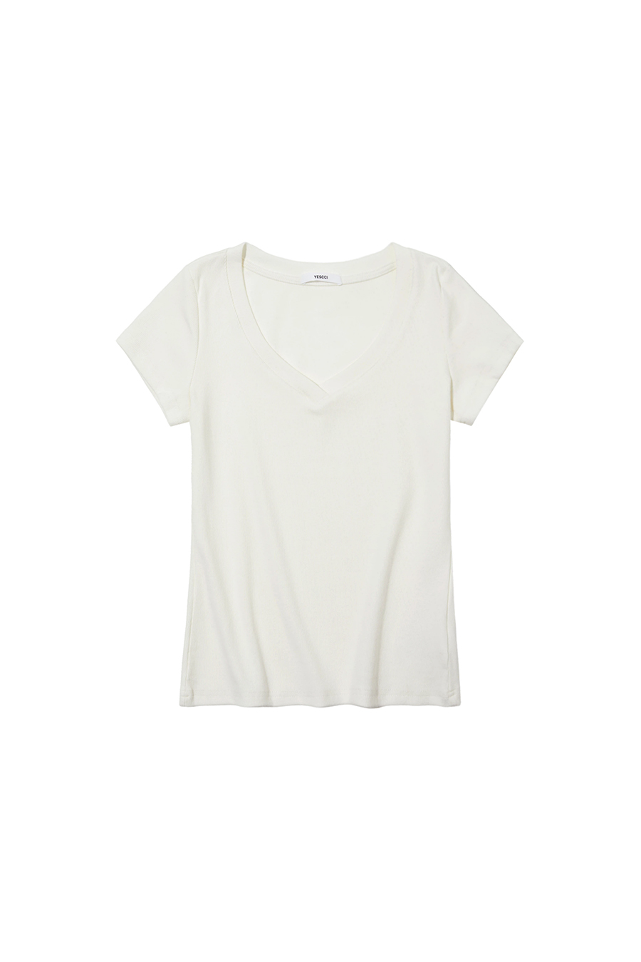 Plain V-Neck T-Shirt |yescci-YESCCI.com