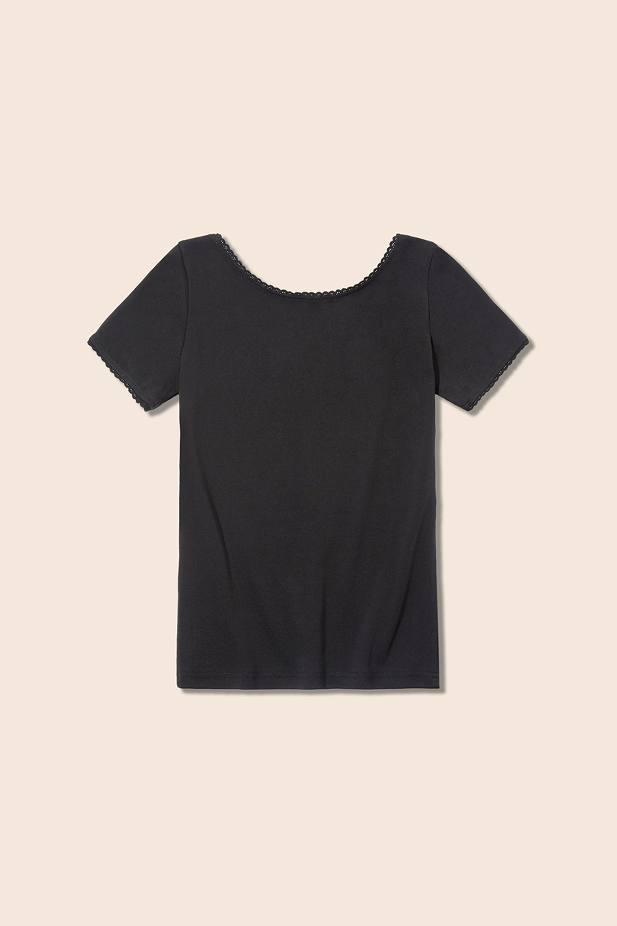 V-Neck Lace Shirt|yescci