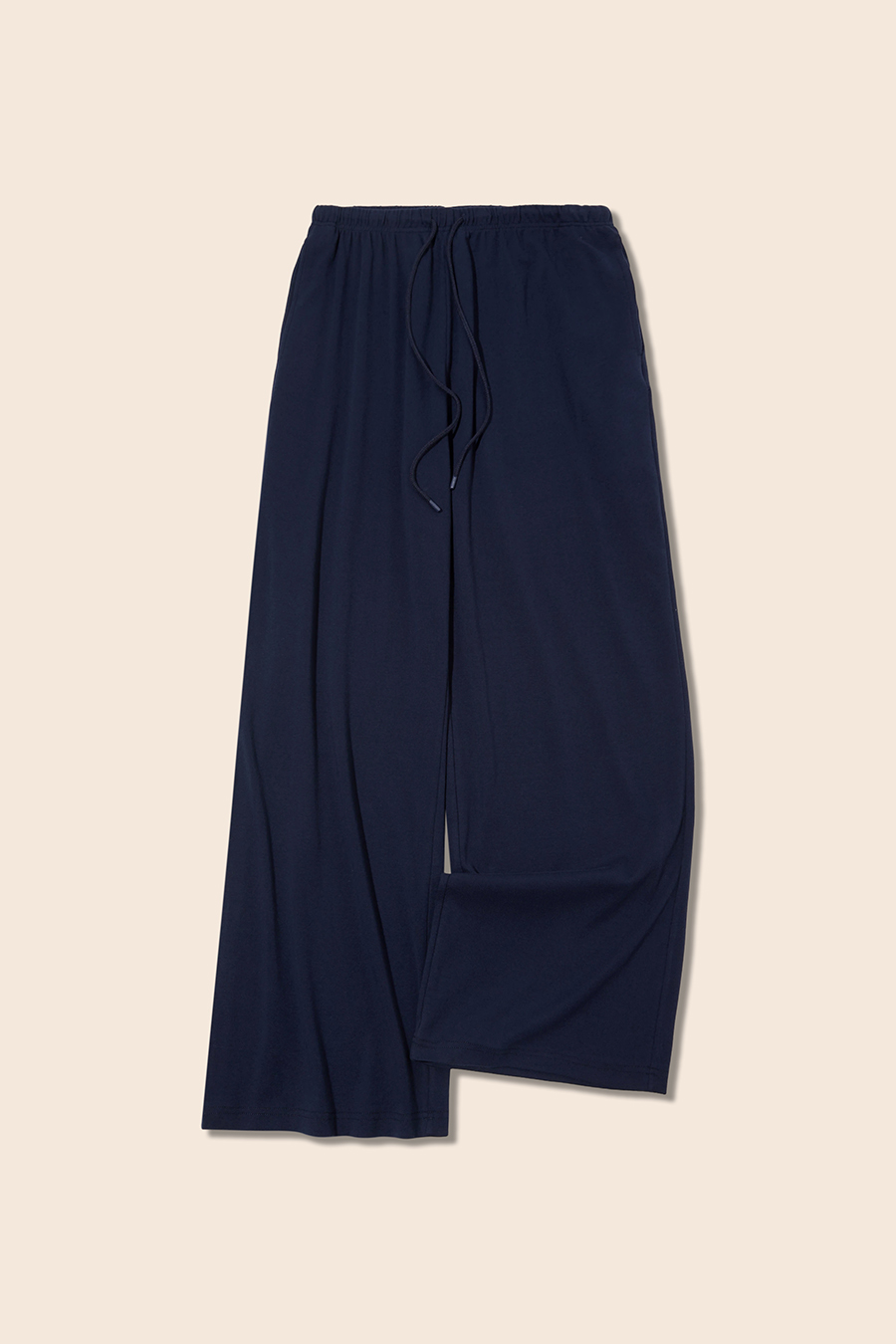 Blue Printed Casual Pants|yescci-YESCCI.com