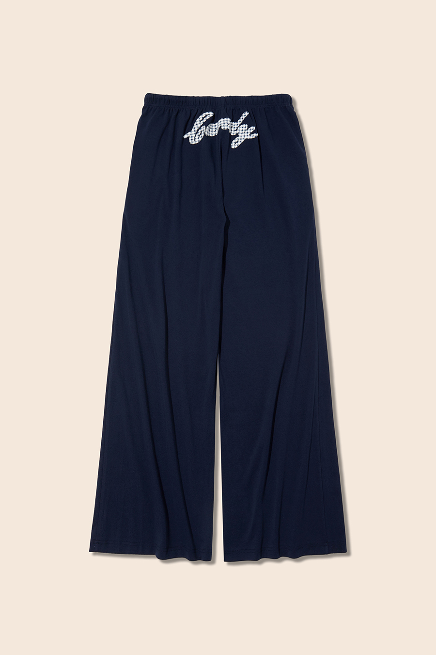 Blue Printed Casual Pants|yescci-YESCCI.com