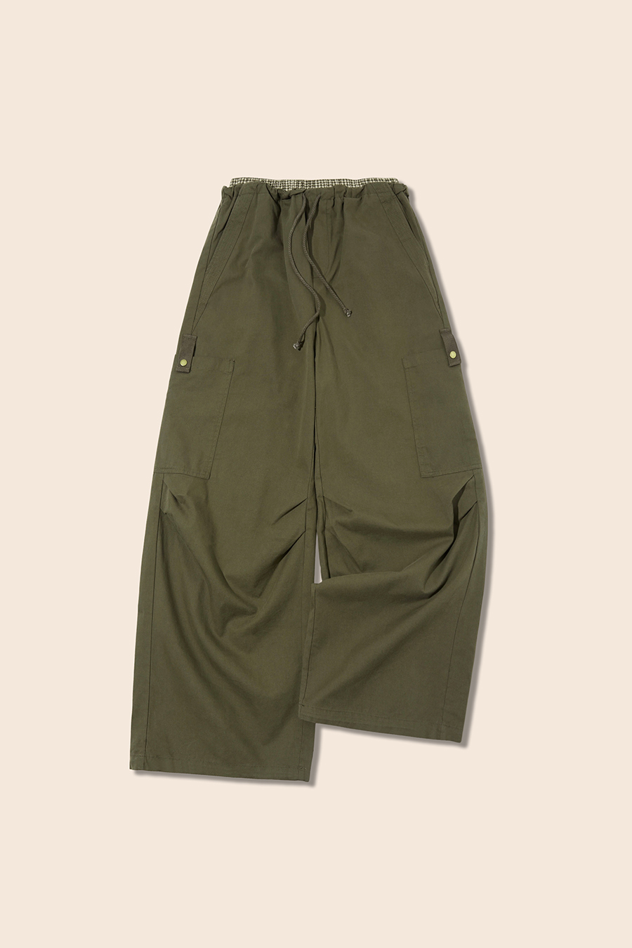 Elastic Waist Cargo Pants|yescci-YESCCI.com