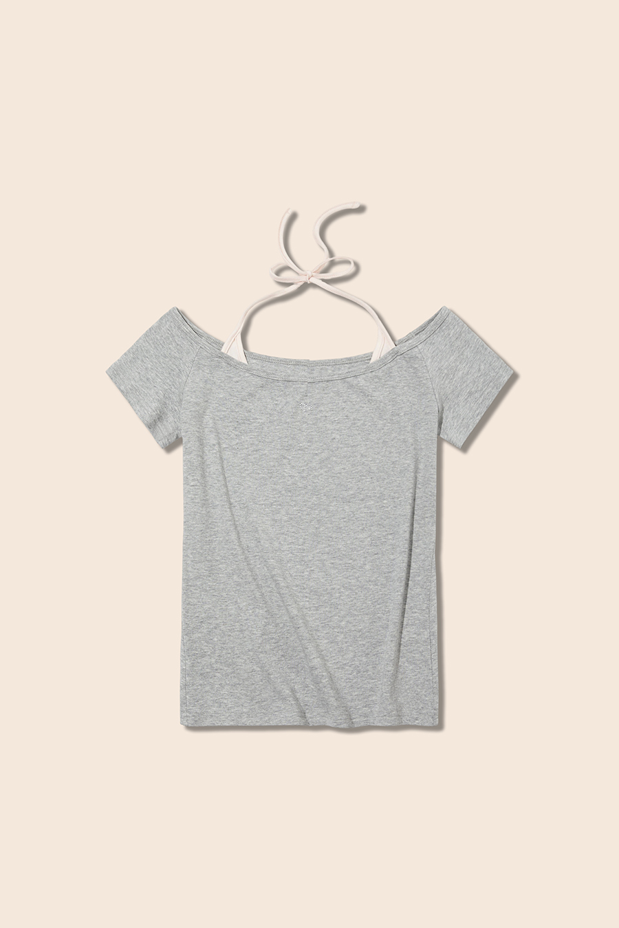 Off-Shoulder Halter Tie Top|yescci-YESCCI.com