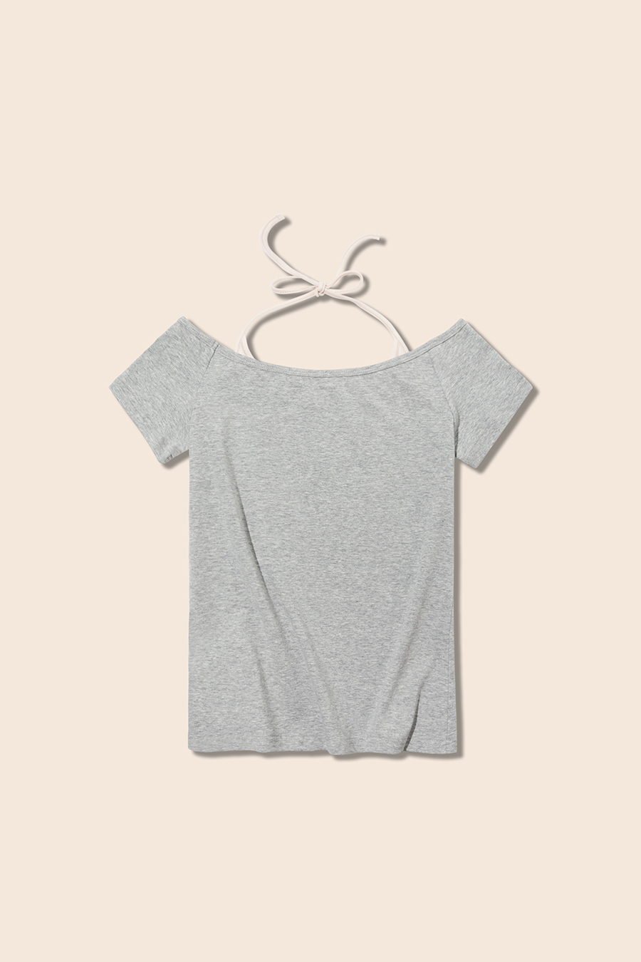 Off-Shoulder Halter Tie Top|yescci-YESCCI.com