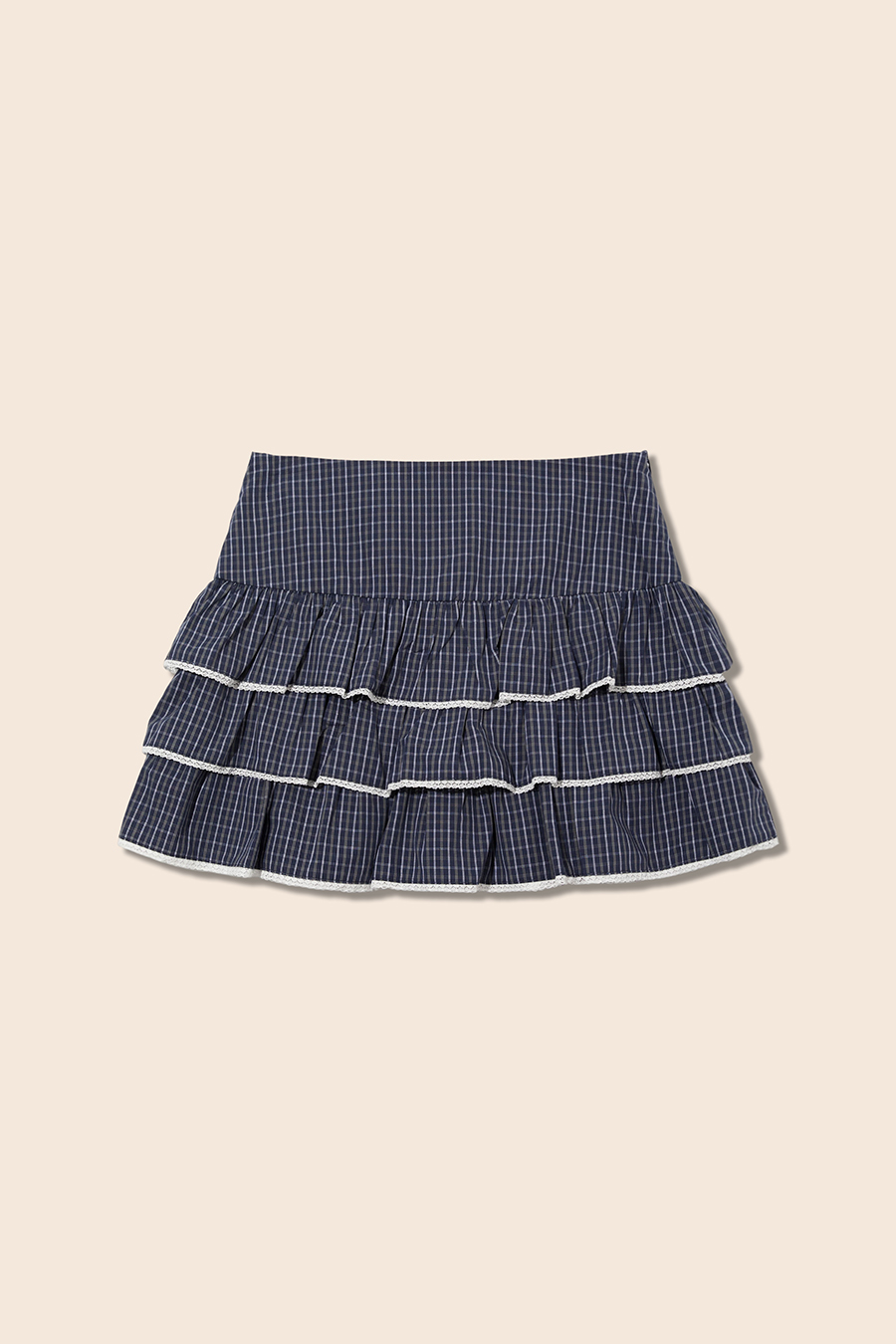 Preppy Style Plaid Ruffle Skirt|yescci-YESCCI.com