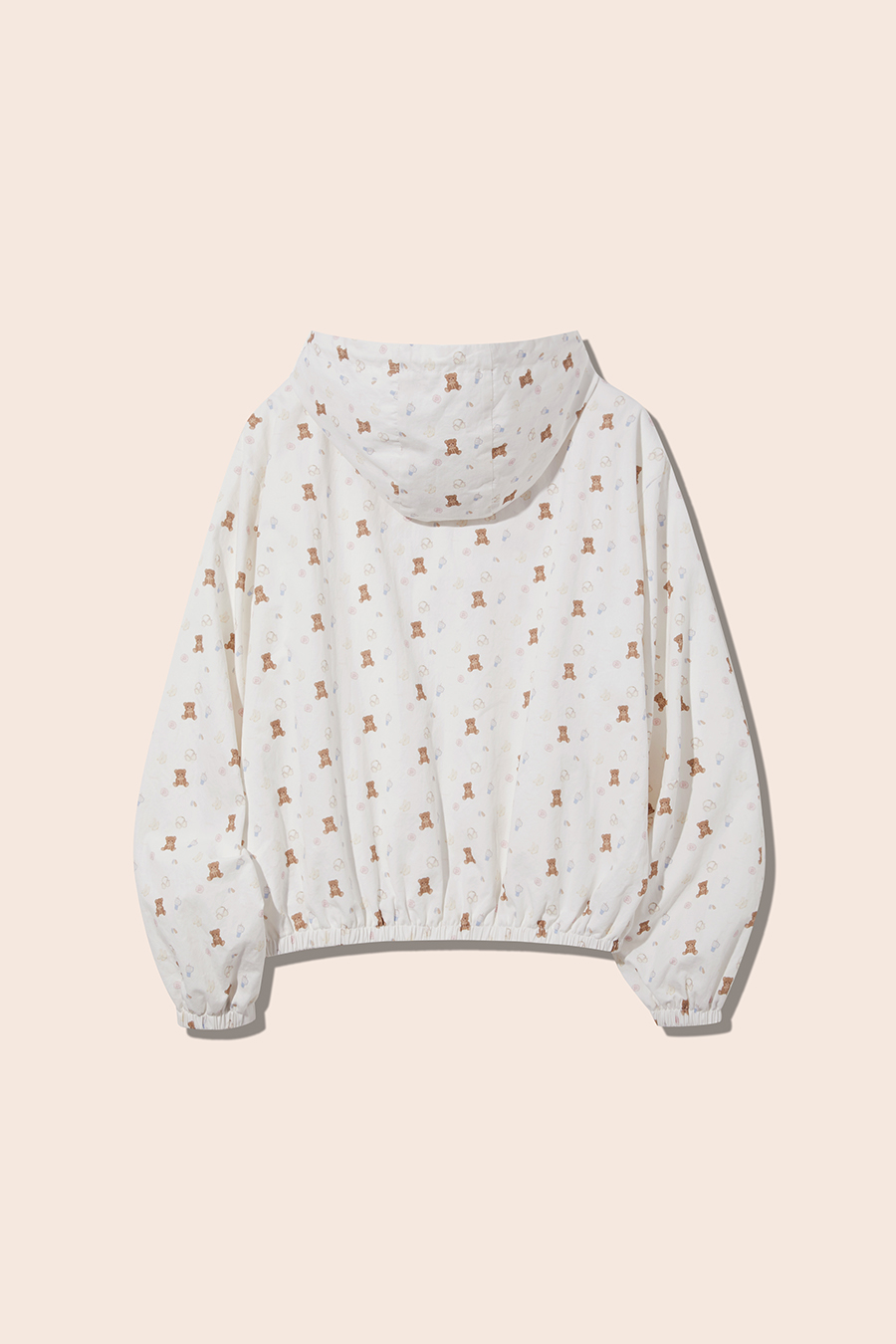 Bear Print Hooded Jacket|yescci-YESCCI.com