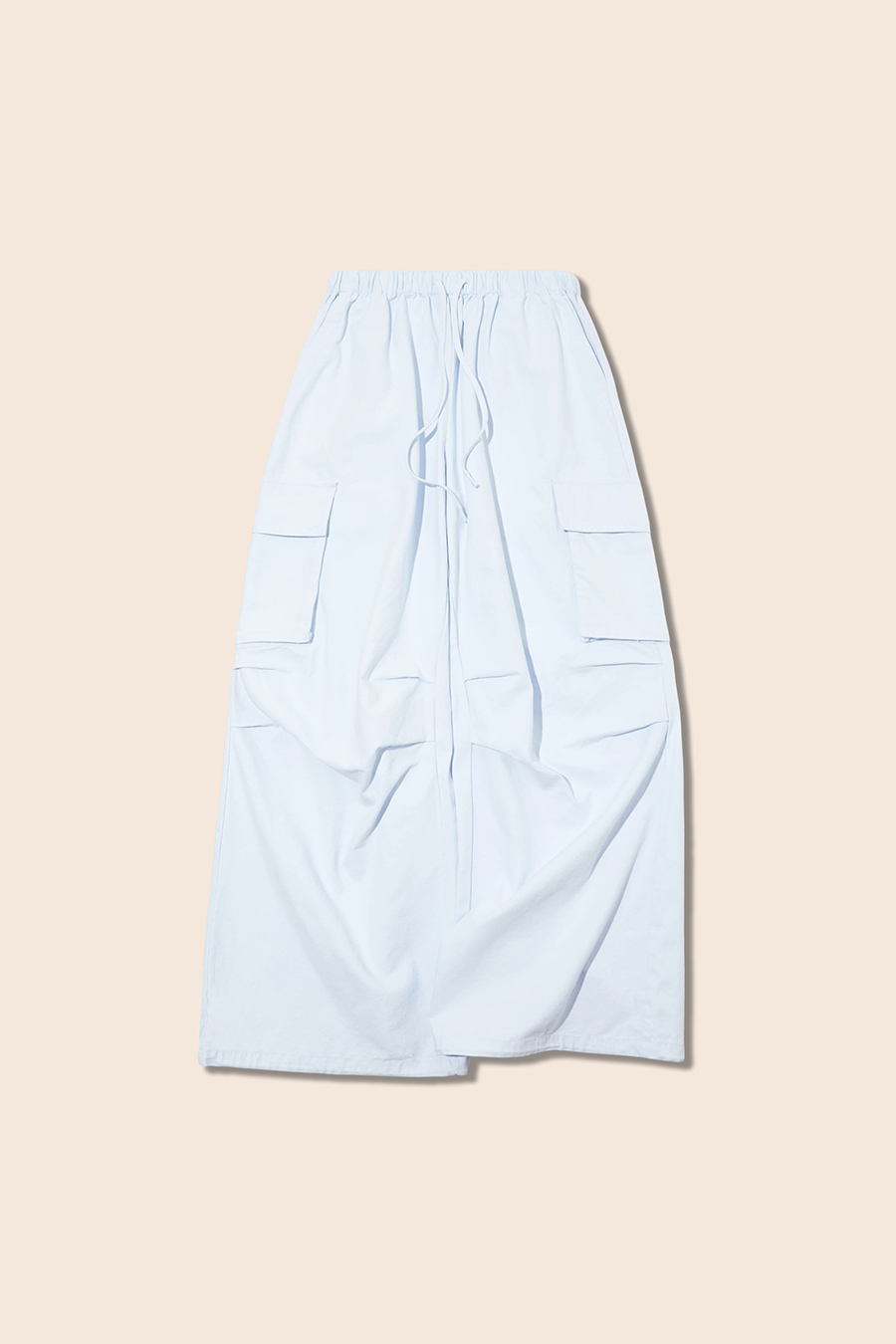 Elastic Waist Loose-Fit Cargo Pants|yescci