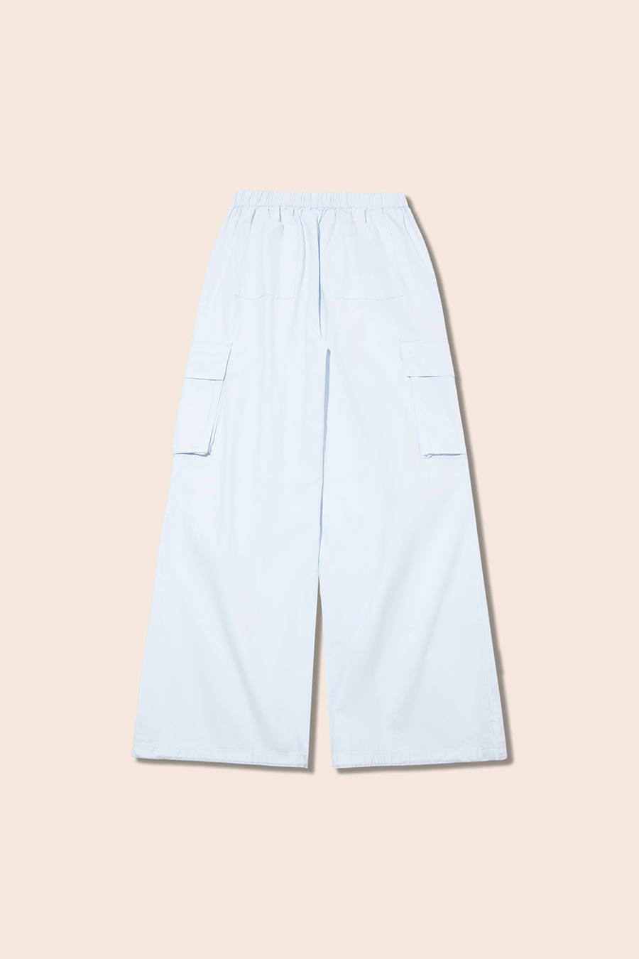Elastic Waist Loose-Fit Cargo Pants|yescci