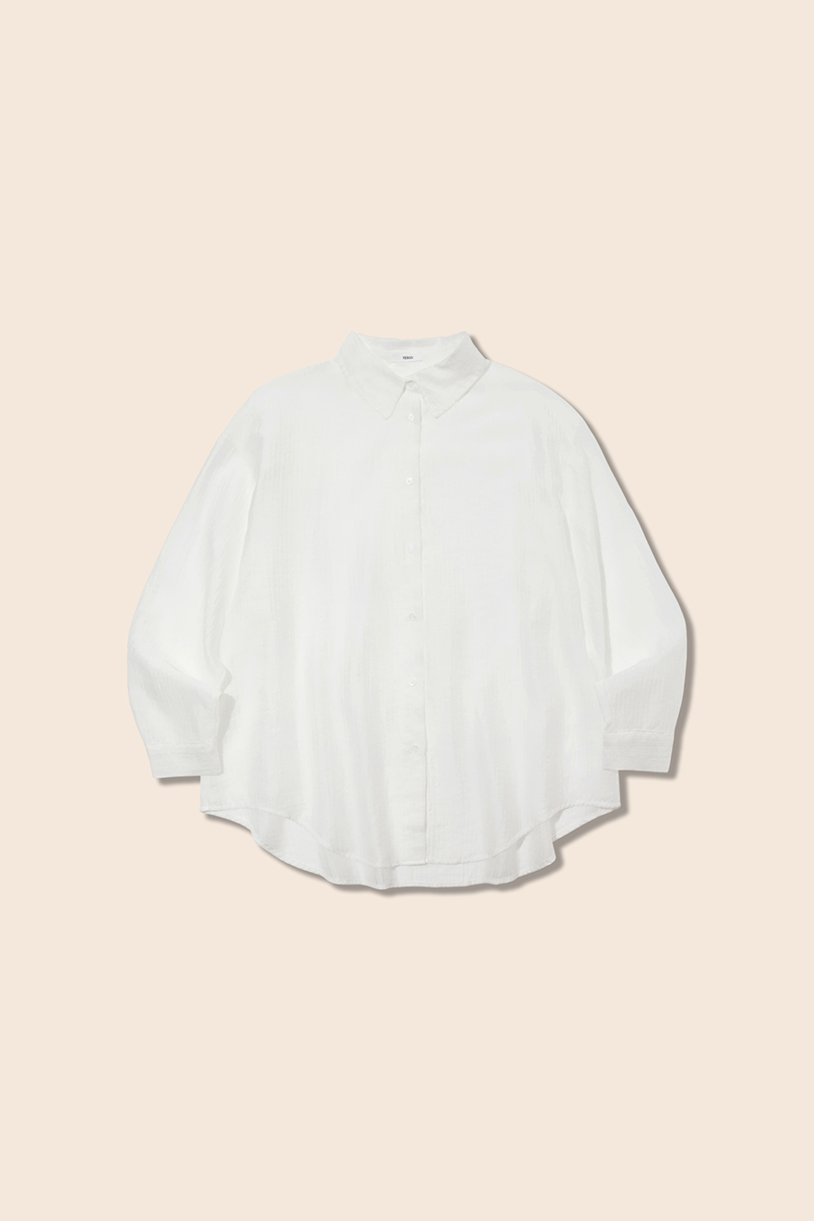 Stripe Long Sleeve Shirt|yescci-YESCCI.com