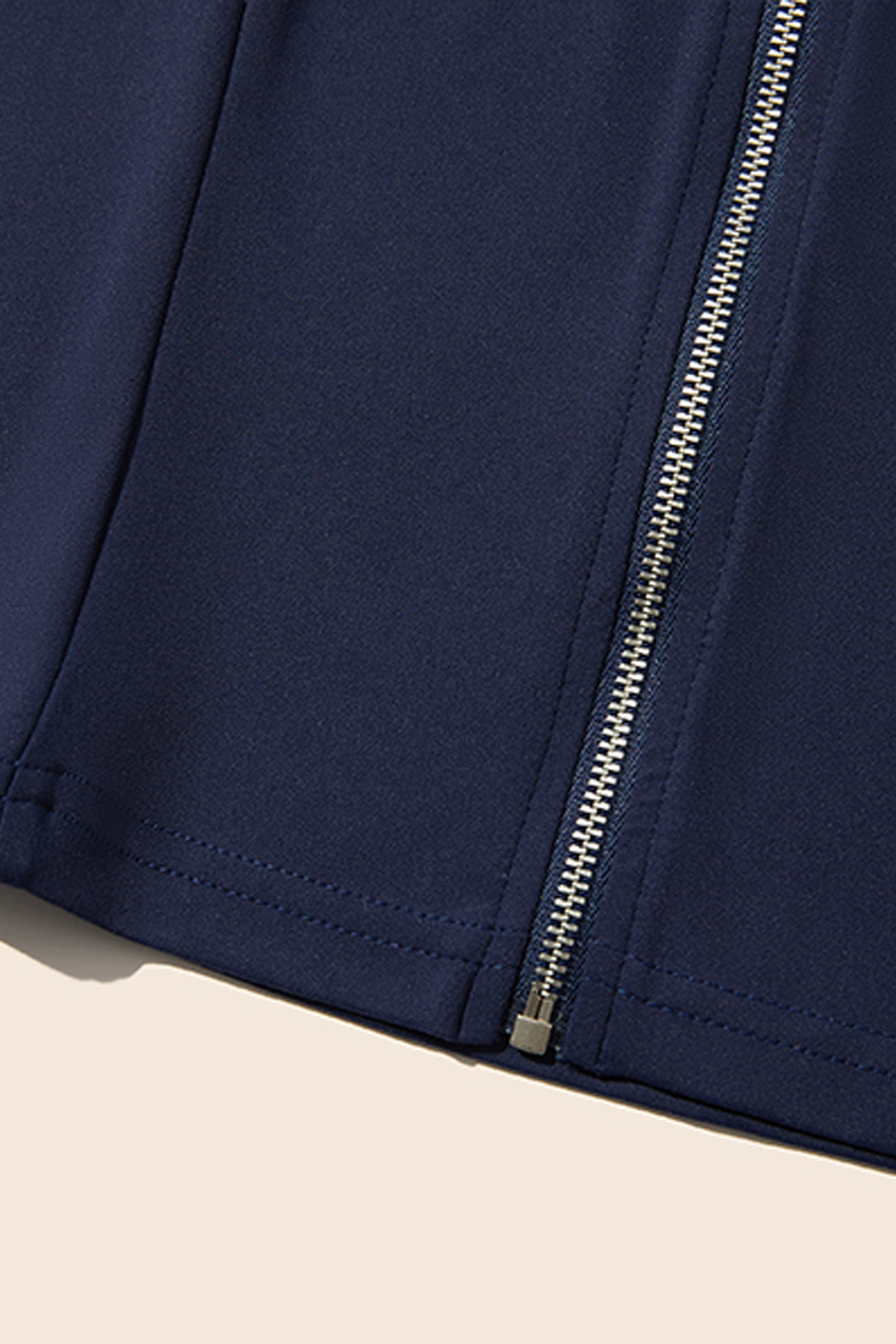 Fitted Zip-Up Hooded Jacket|yescci-YESCCI.com