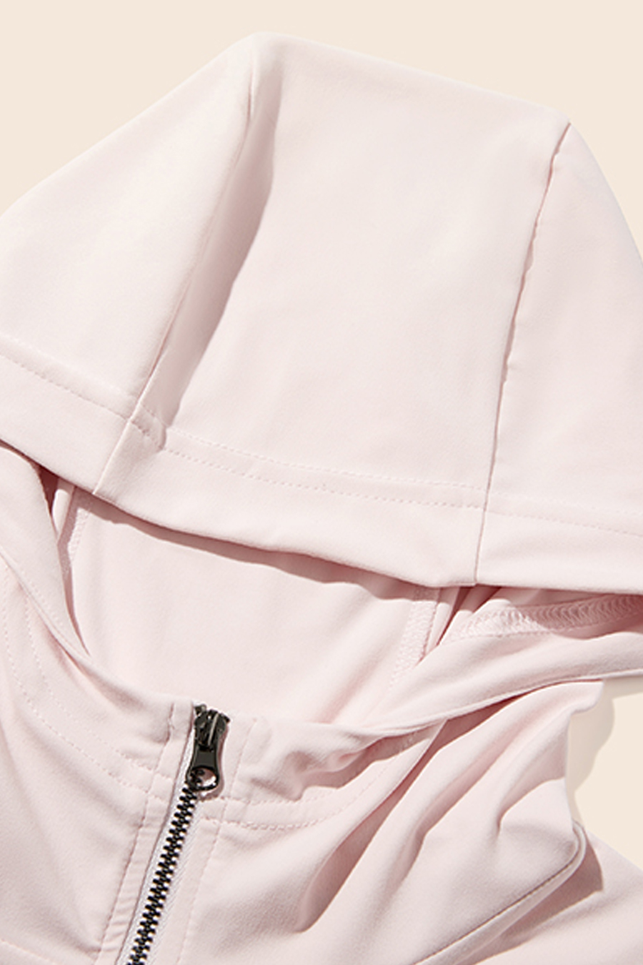 Fitted Zip-Up Hooded Jacket|yescci-YESCCI.com