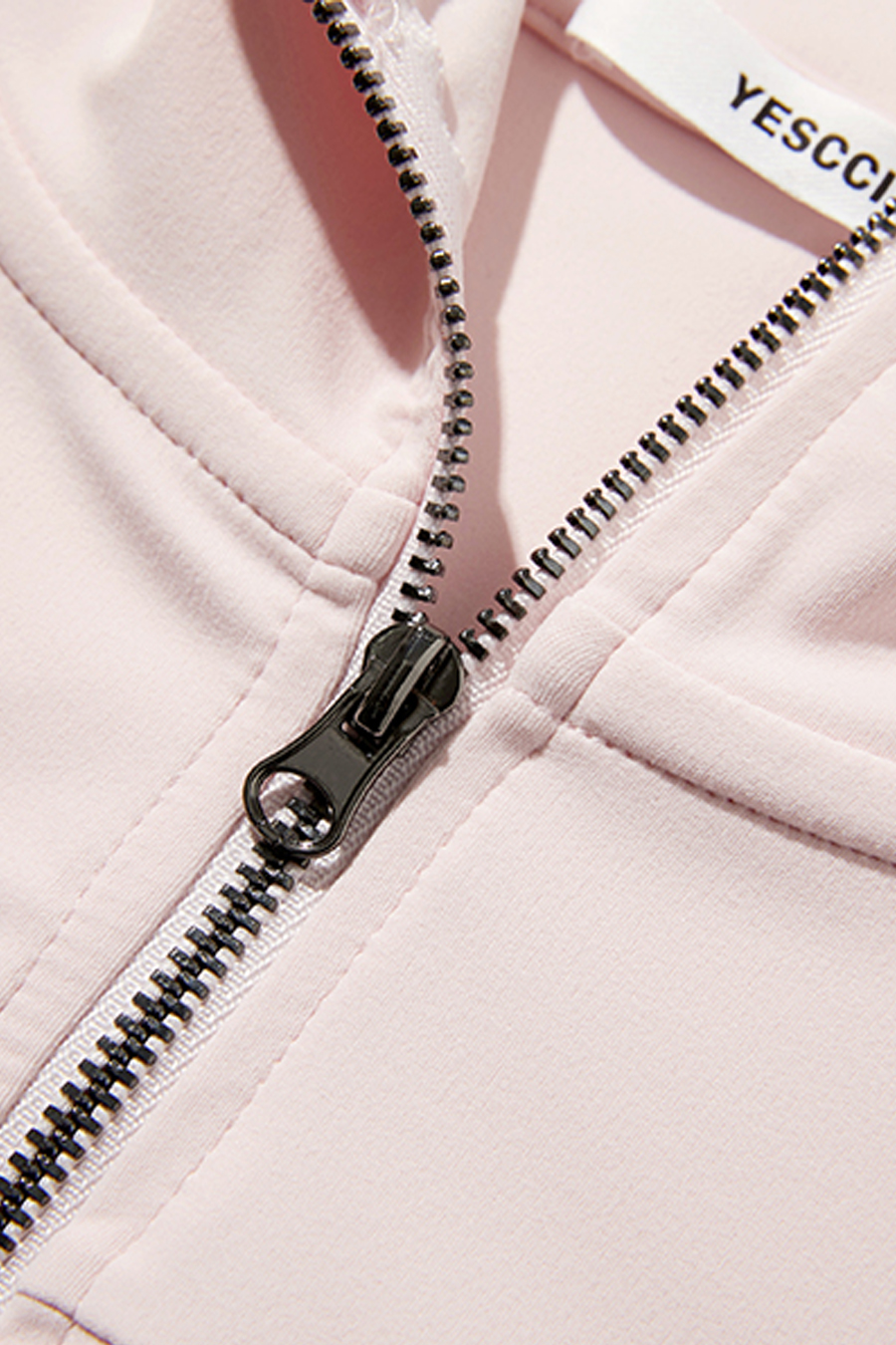 Fitted Zip-Up Hooded Jacket|yescci-YESCCI.com