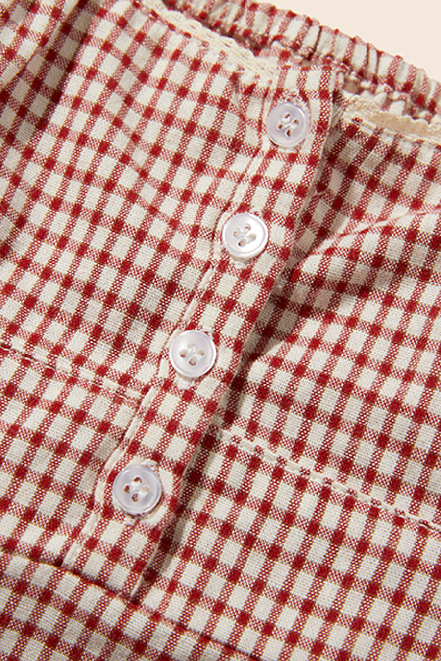 Gingham Peplum Cami Top|yescci-YESCCI.com