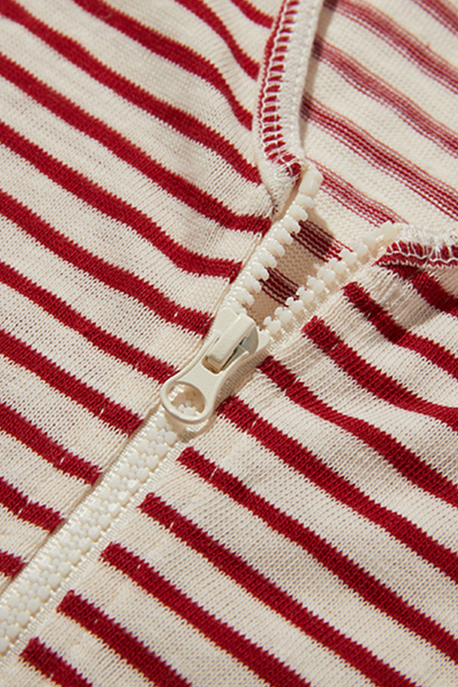 Slim Fit Striped Long Sleeve Hoodie|yescci