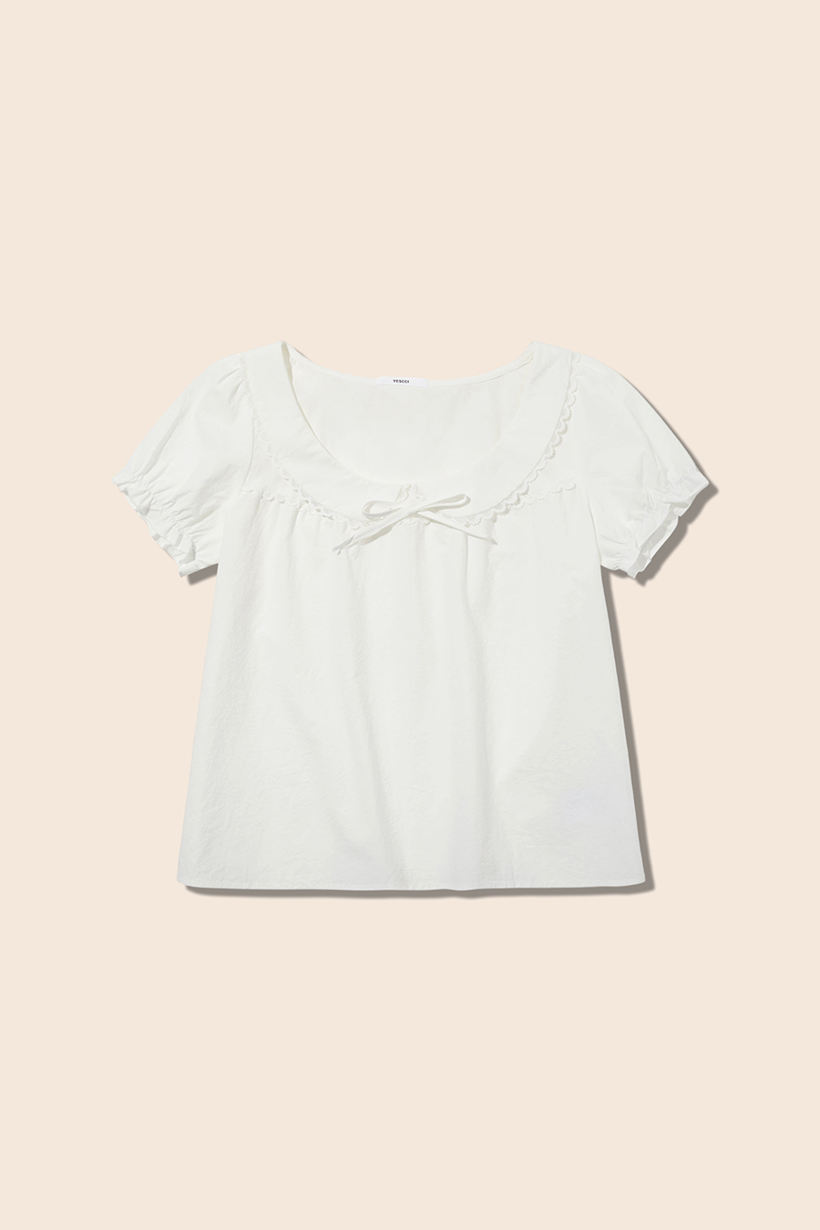 Lace Puff Sleeve Blouse|yescci-YESCCI.com