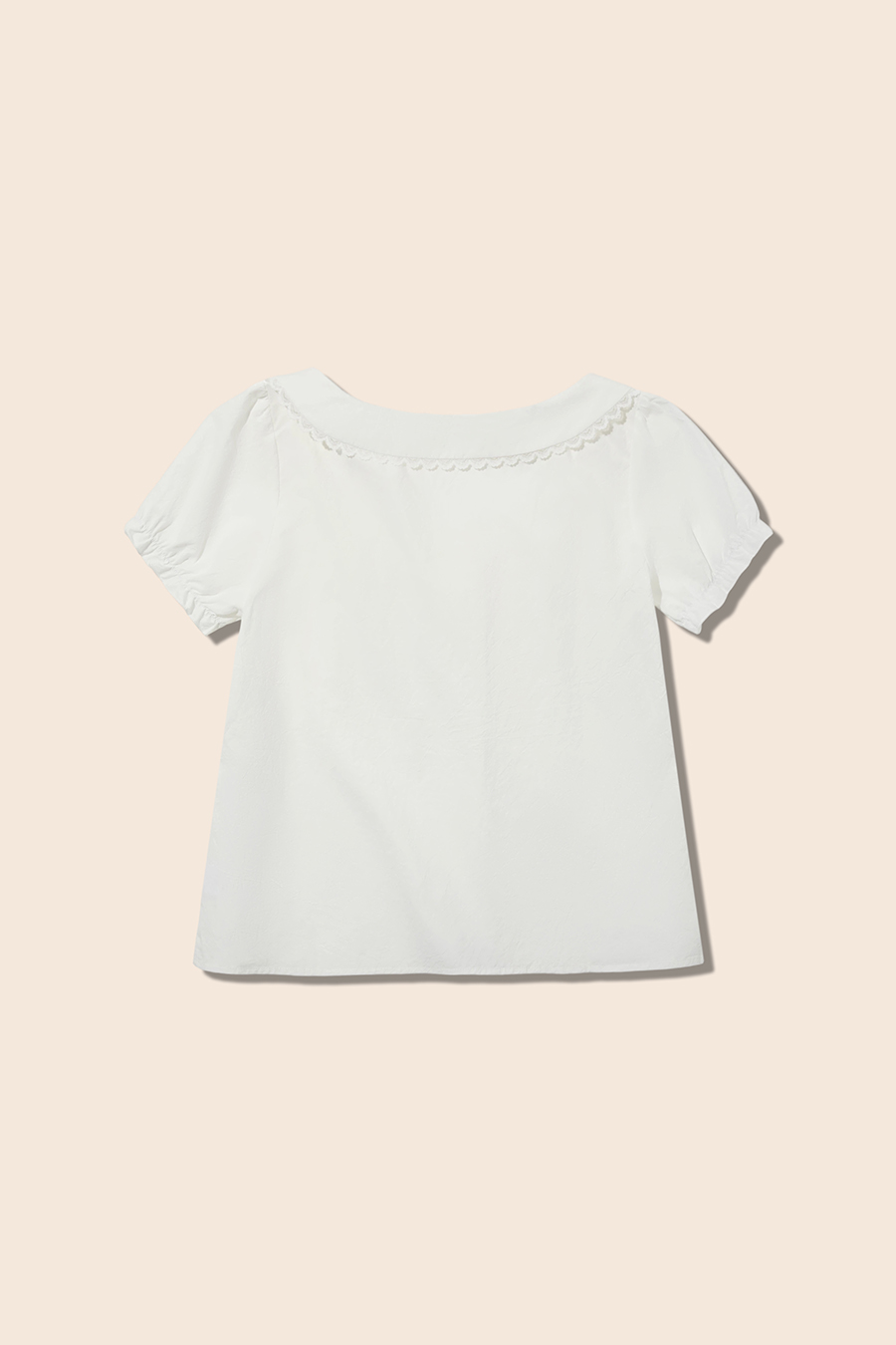 Lace Puff Sleeve Blouse|yescci-YESCCI.com