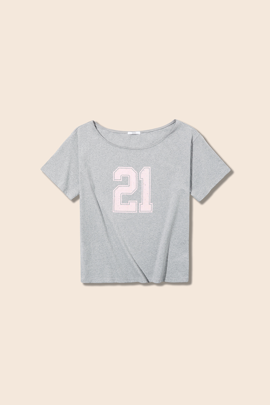 Wide Neck Graphic T-Shirt|yescci