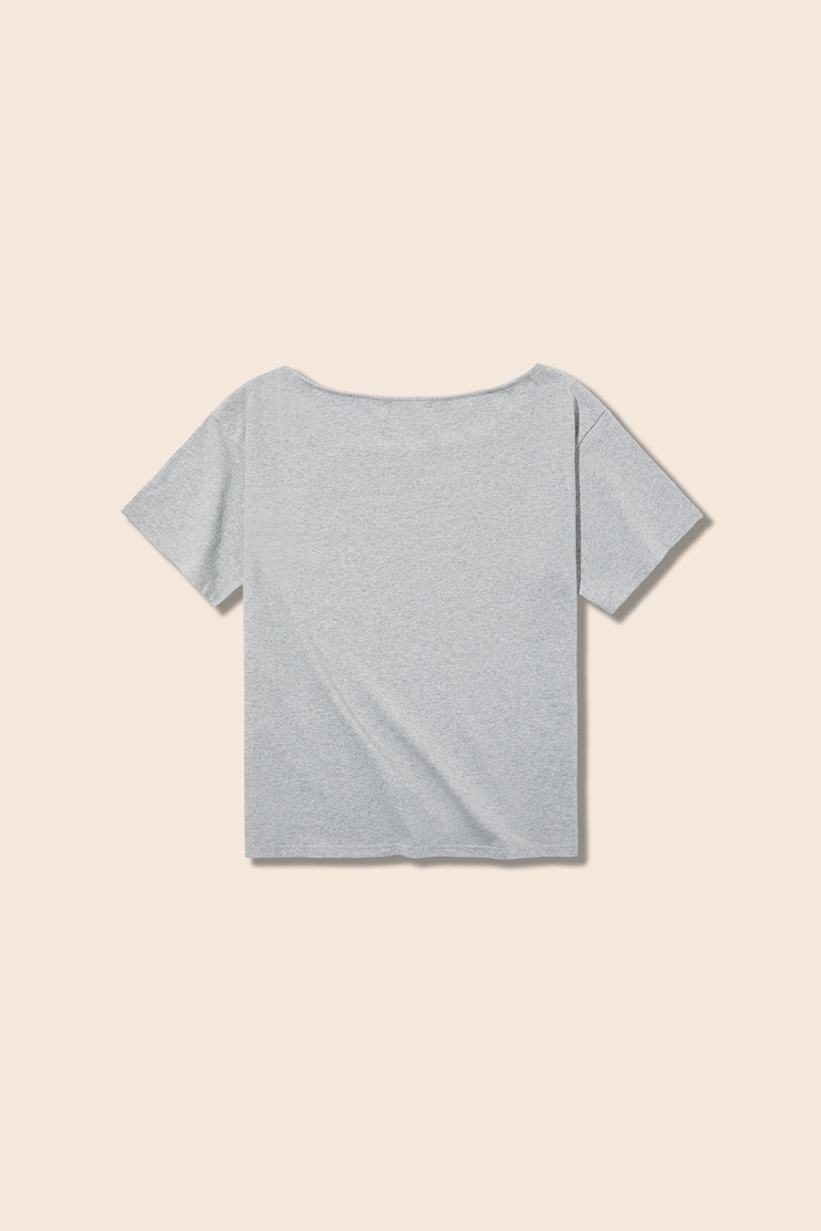 Wide Neck Graphic T-Shirt|yescci