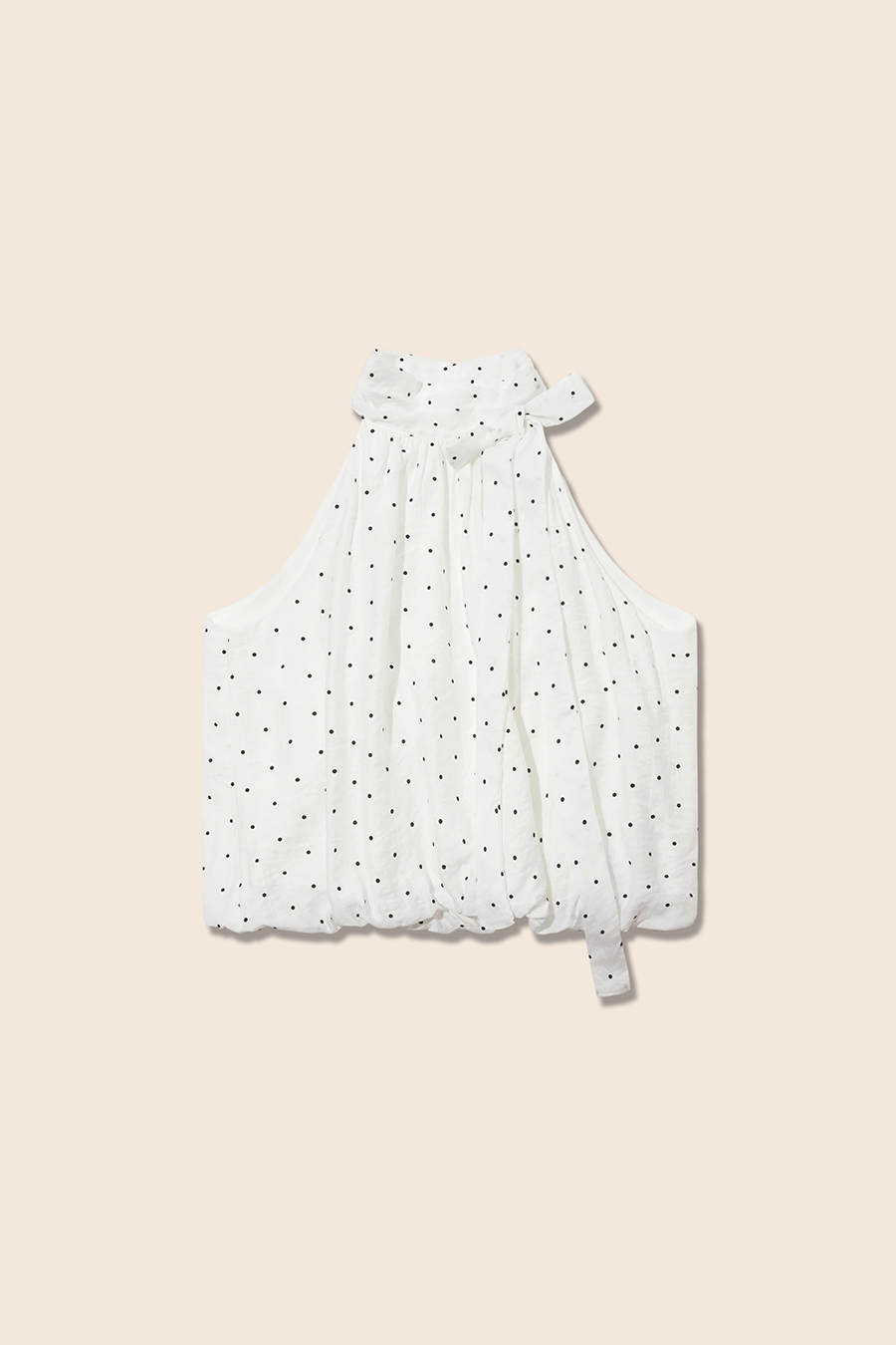 Polka Dot Off-Shoulder Top|yescci