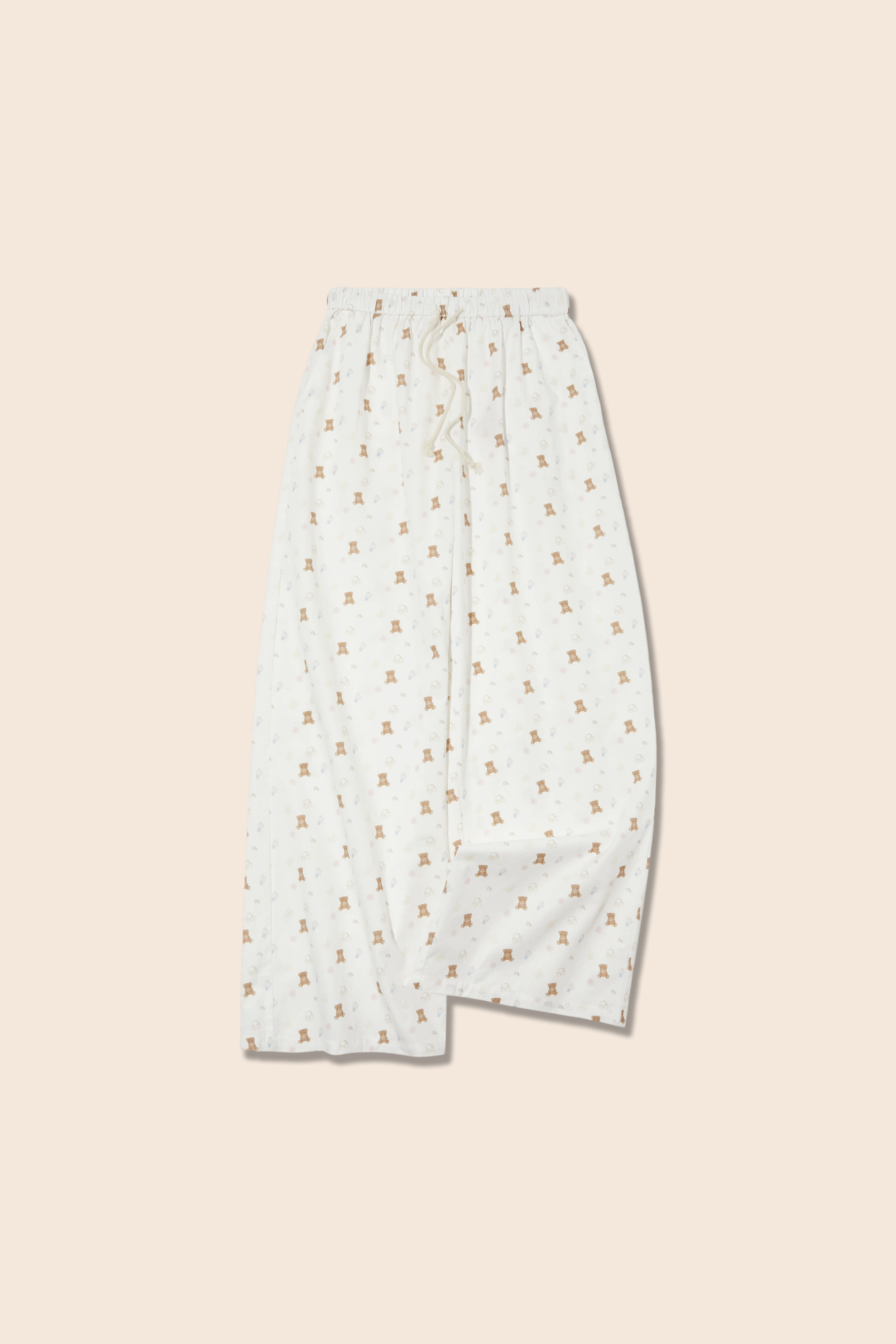 Bear Print Casual Pants|yescci