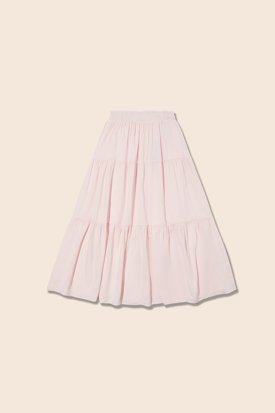 Elastic Waist Ruffle Tiered Skirt|yescci-YESCCI.com
