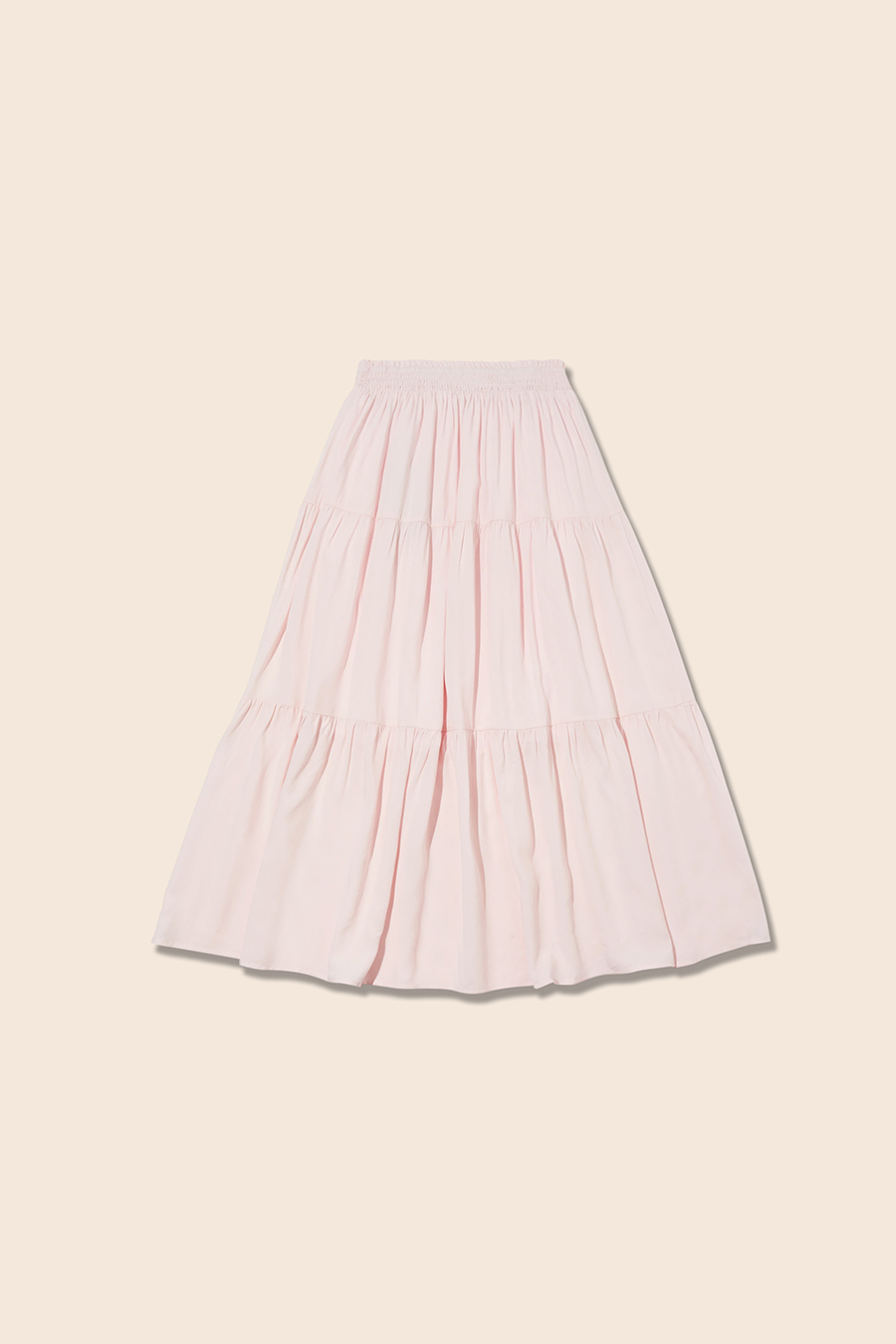 Elastic Waist Ruffle Tiered Skirt|yescci-YESCCI.com