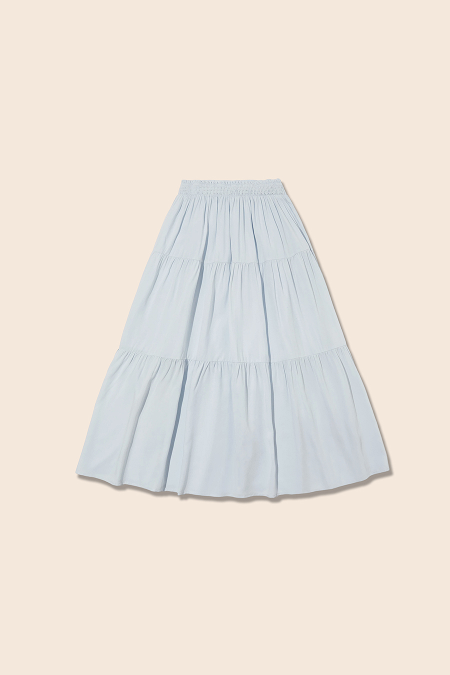Elastic Waist Ruffle Tiered Skirt|yescci-YESCCI.com