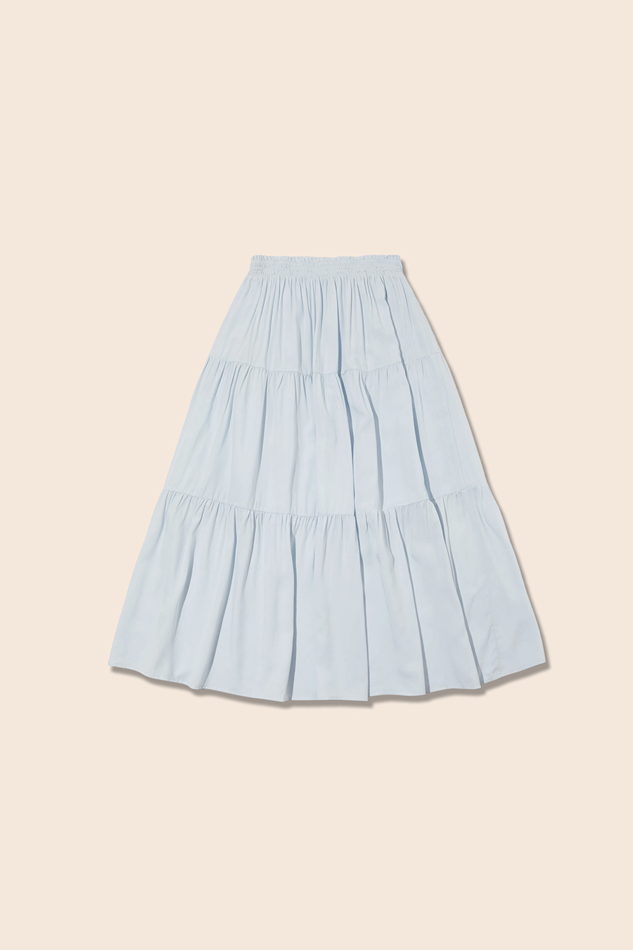 Elastic Waist Ruffle Tiered Skirt|yescci-YESCCI.com