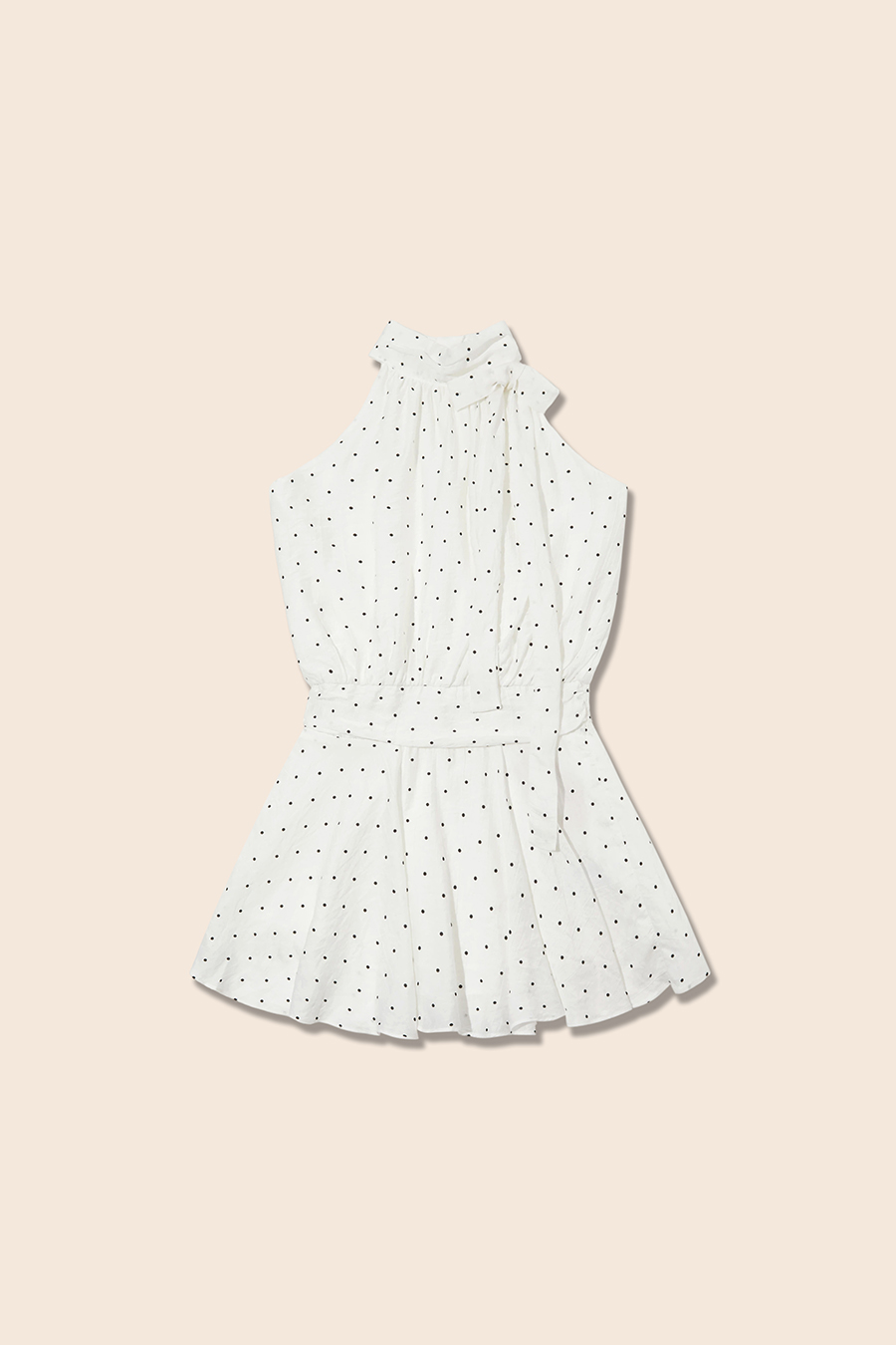 Halter Polka Dot Dress|yescci-YESCCI.com