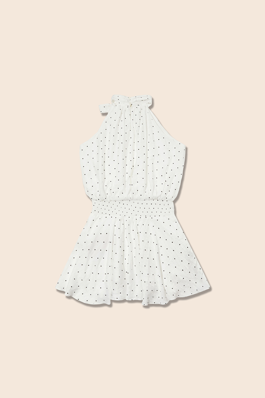 Halter Polka Dot Dress|yescci-YESCCI.com