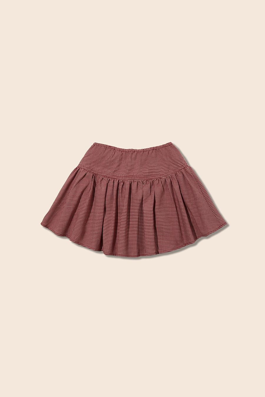 Vintage Plaid Tiered Skirt|yescci-YESCCI.com