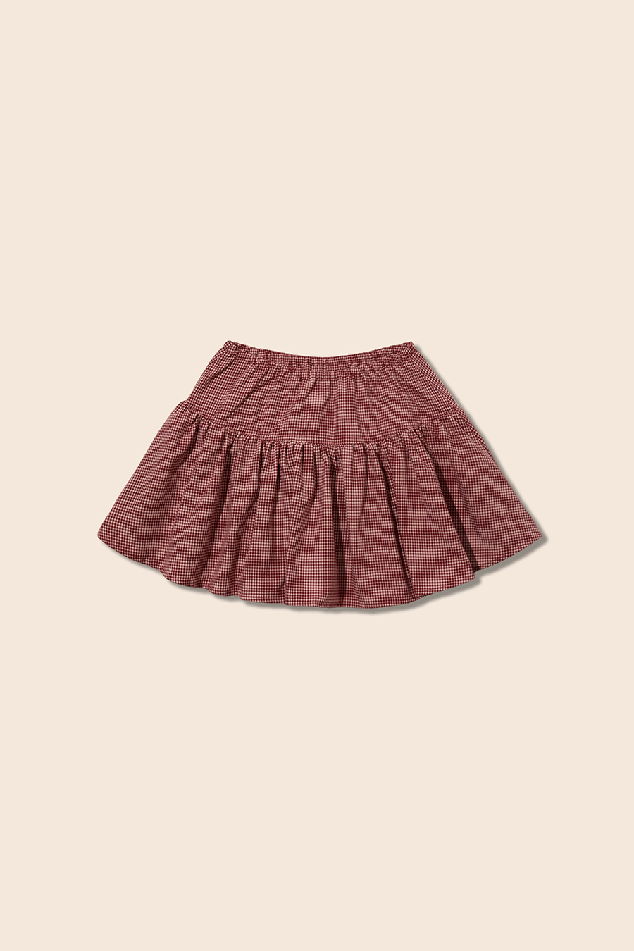 Vintage Plaid Tiered Skirt|yescci-YESCCI.com