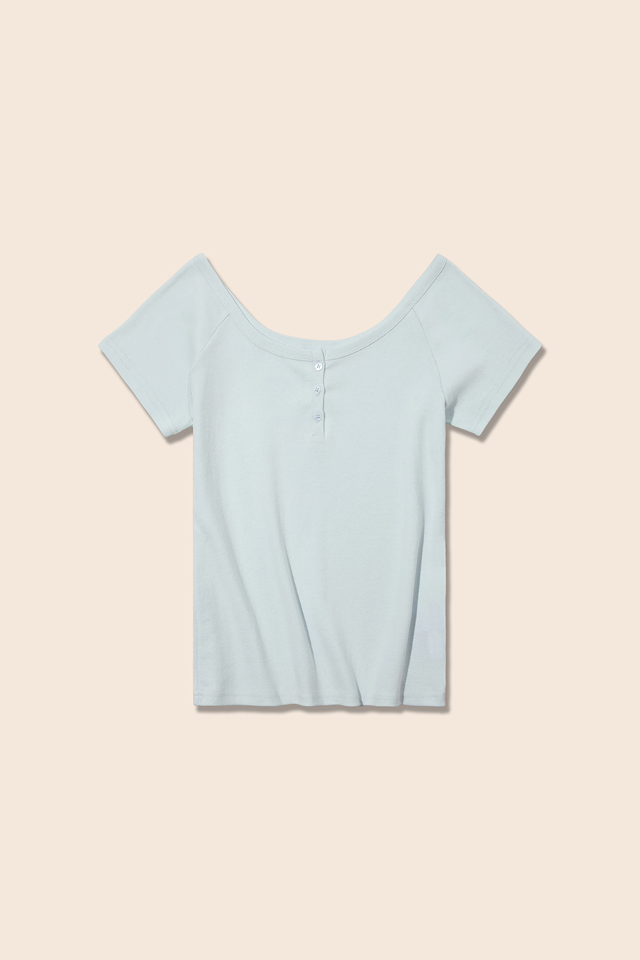 U-Neck Short Sleeve Top|yescci