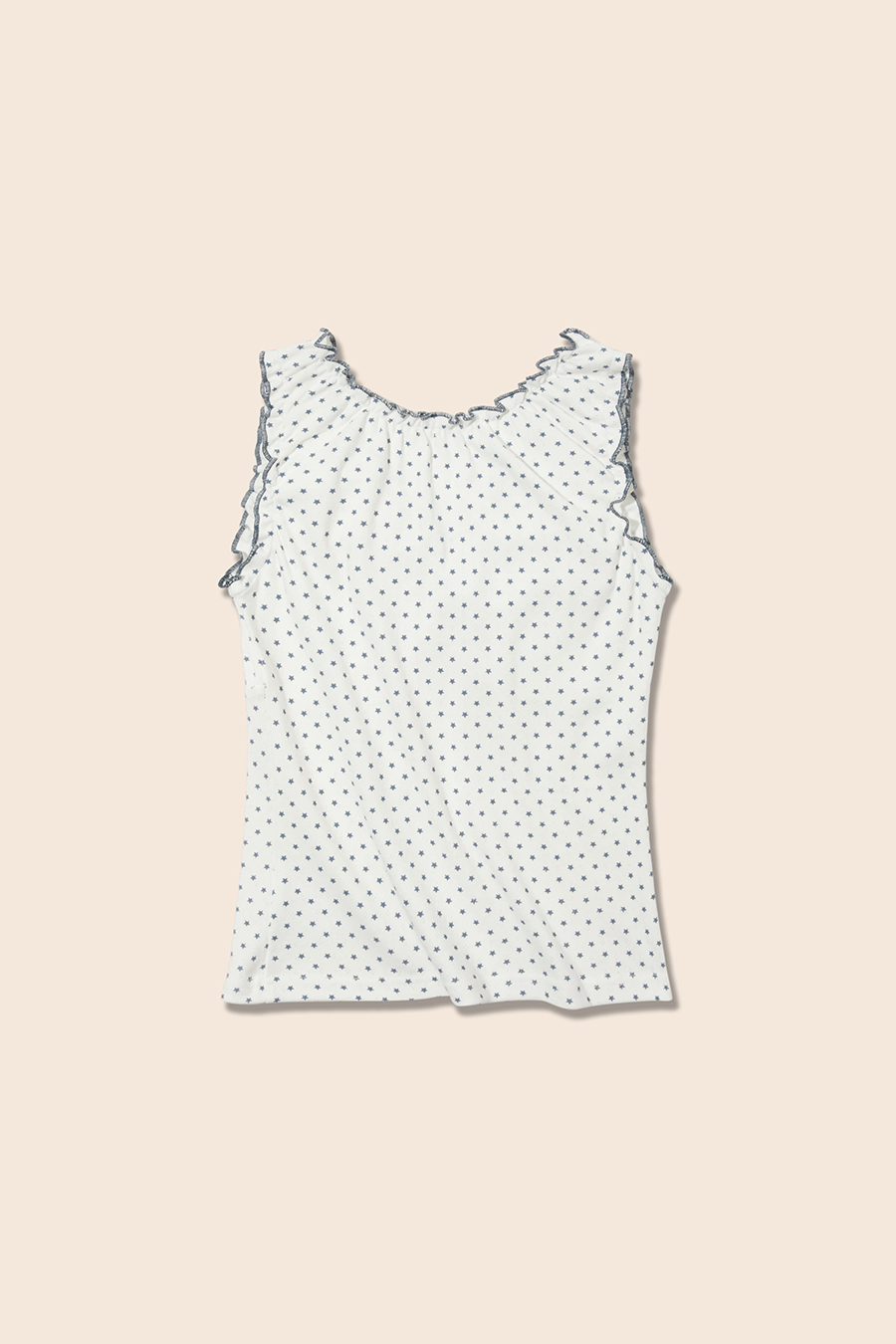 Polka Dot Twist-Front Tank|yescci