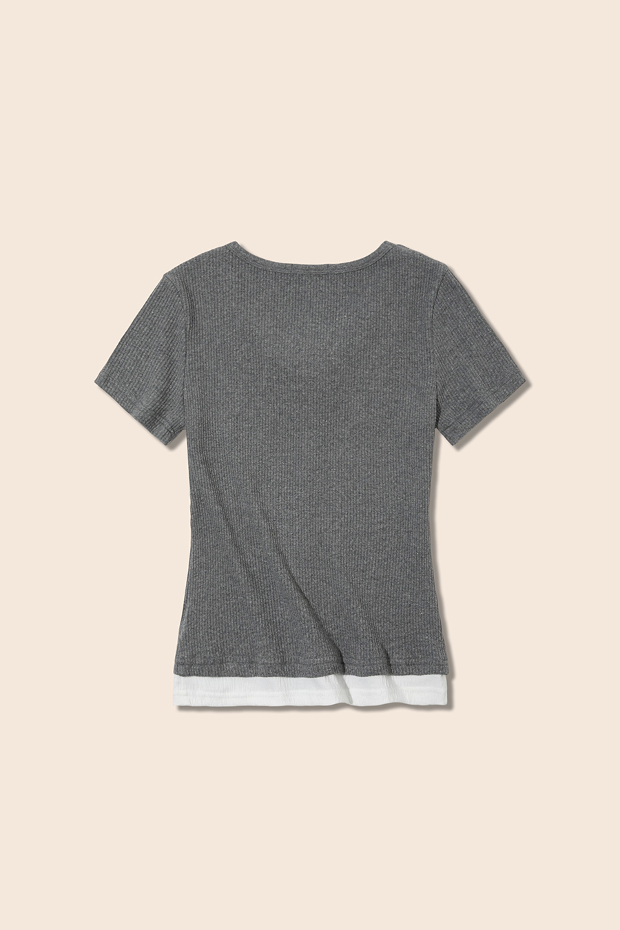 Tie Front Ribbed Top|yescci