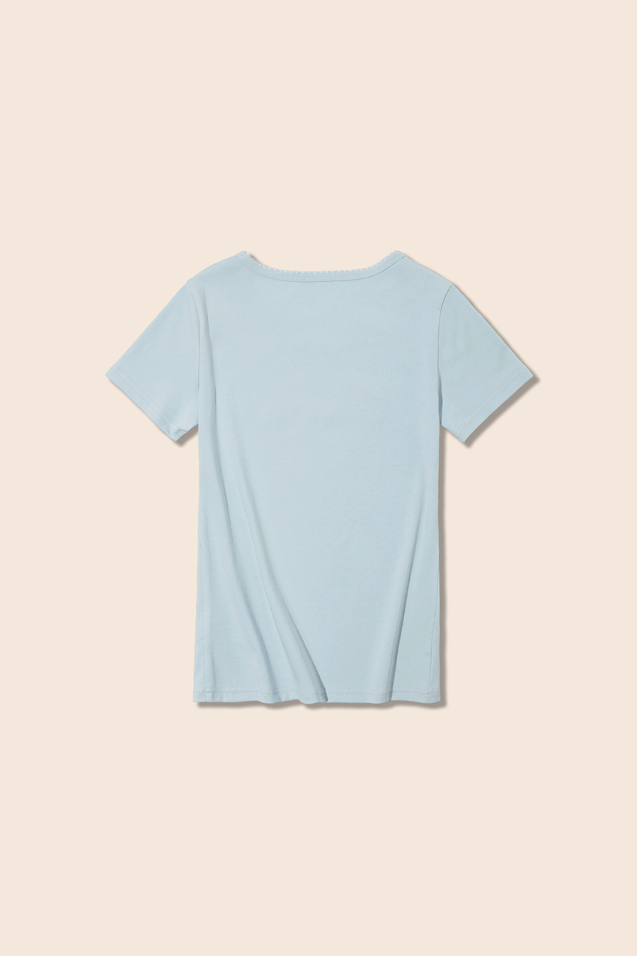 U-Neck Printed Casual Top|yescci
